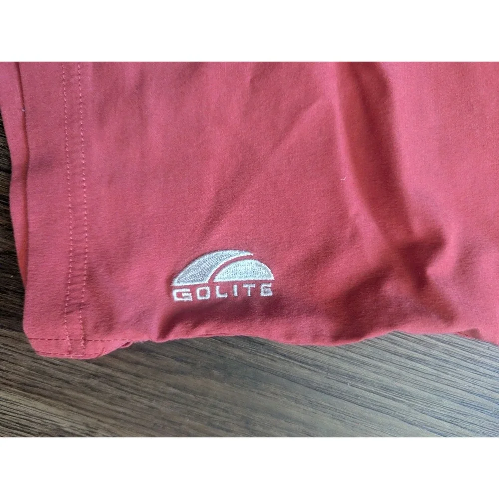 GoLite Men's Shorts XL Red Lined Lightweight Athletic Performance Elastic Waist